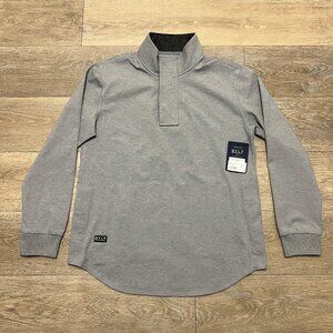BYLT Basics Elite+Fairway Drop-Cut Pullover Size Large NWT Heather Grey
